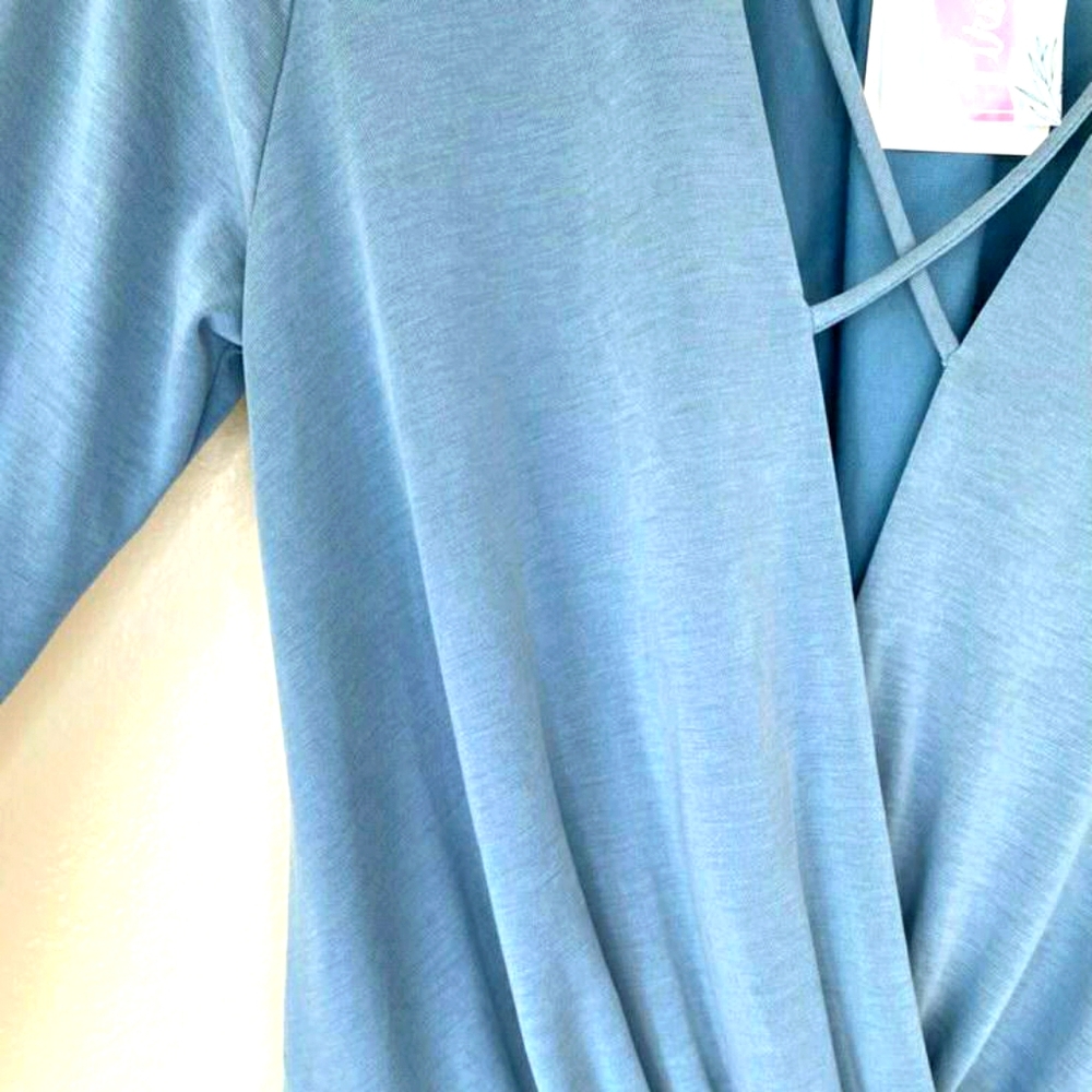 First Love comfy casual cross v-neck top.
